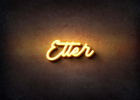 Glow Name Profile Picture for Etter