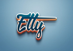 Cursive Name DP: Etty