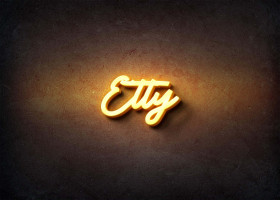 Glow Name Profile Picture for Etty