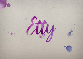 Etty Watercolor Name DP