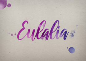 Eulalia Watercolor Name DP