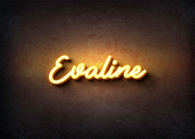 Glow Name Profile Picture for Evaline