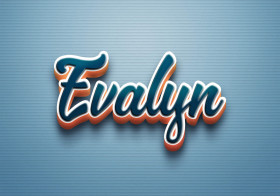 Cursive Name DP: Evalyn