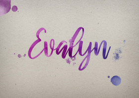 Evalyn Watercolor Name DP