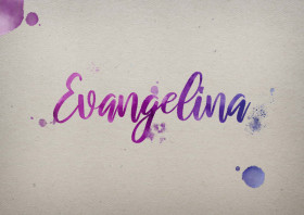 Evangelina Watercolor Name DP