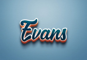 Cursive Name DP: Evans