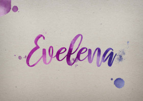 Evelena Watercolor Name DP