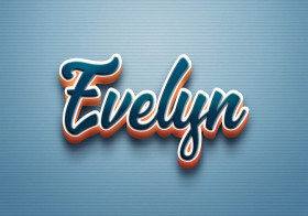 Cursive Name DP: Evelyn