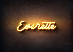 Glow Name Profile Picture for Everette