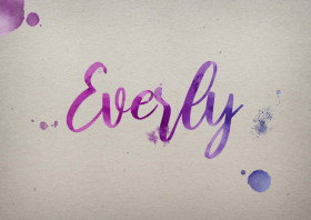 Everly Watercolor Name DP
