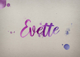 Evette Watercolor Name DP