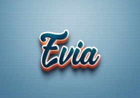 Cursive Name DP: Evia