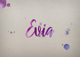 Evia Watercolor Name DP