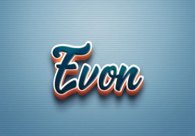 Cursive Name DP: Evon