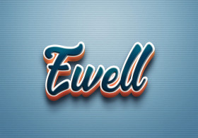 Cursive Name DP: Ewell