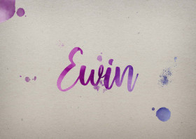 Ewin Watercolor Name DP