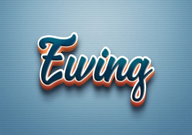 Cursive Name DP: Ewing