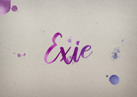 Exie Watercolor Name DP