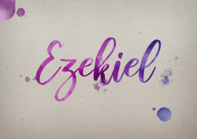 Ezekiel Watercolor Name DP