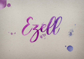 Ezell Watercolor Name DP