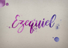 Ezequiel Watercolor Name DP