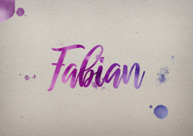 Fabian Watercolor Name DP