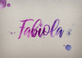 Fabiola Watercolor Name DP