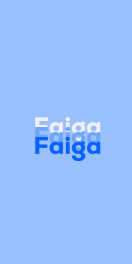 Name DP: Faiga
