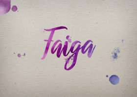 Faiga Watercolor Name DP