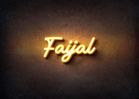 Glow Name Profile Picture for Faijal