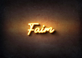 Glow Name Profile Picture for Faim