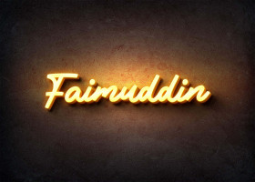 Glow Name Profile Picture for Faimuddin