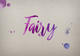 Fairy Watercolor Name DP