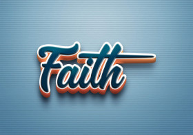 Cursive Name DP: Faith