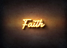 Glow Name Profile Picture for Faith