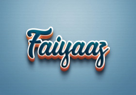 Cursive Name DP: Faiyaaz