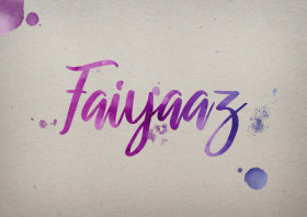 Faiyaaz Watercolor Name DP