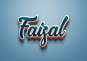 Cursive Name DP: Faizal