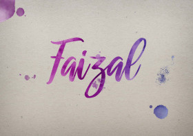 Faizal Watercolor Name DP