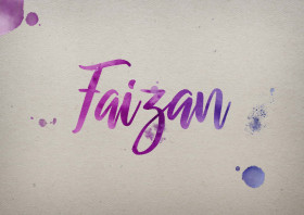 Faizan Watercolor Name DP