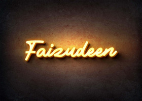 Glow Name Profile Picture for Faizudeen