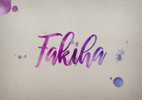 Fakiha Watercolor Name DP