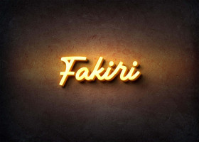 Glow Name Profile Picture for Fakiri