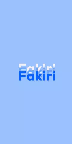 Name DP: Fakiri
