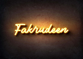 Glow Name Profile Picture for Fakrudeen