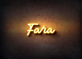 Glow Name Profile Picture for Fara