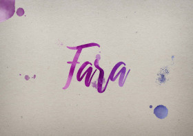 Fara Watercolor Name DP