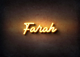 Glow Name Profile Picture for Farah