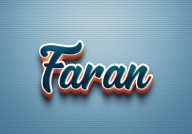 Cursive Name DP: Faran