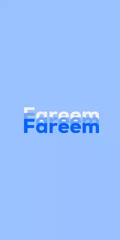 Name DP: Fareem